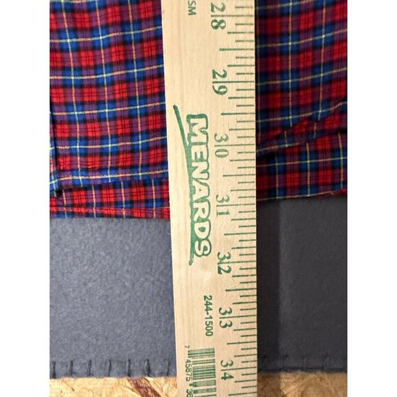 Ralph Lauren Mens Red & Blue Plaid Button-Down Shirt XXL Cotton Casual - Picture 3 of 6